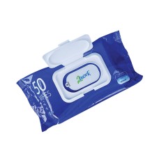 2Work Antibacterial Alcohol Hand Wipes (Pack of 50)
