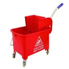 Mobile Mop Bucket and Wringer 20 Litre Red