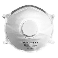 P304 - FFP3 Valved Dolomite Light Cup Respirator White (Pack 10)