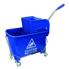 Mobile Mop Bucket and Wringer 20 Litre Blue